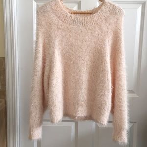 Broadway 38 sequin champagne sweater